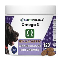 skin  coat pro complemento alimenticio perros y gatos para piel y el pelaje con omega 3 y aceite de salmon 120 chews 360 gramos