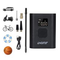 inflador de bicicleta electrico mini laotie q7 150 psi y 4000 mah con carga tipo c indicador led digital de alta presio