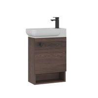 mueble para lavabo  - 53 x 33 x 75 cm - nogal oscuro