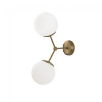 aplique de pared mulen oro 2 luces