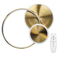 lampara de techo toolight app1711-c brush gold led remote control