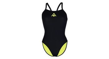 Banador aquasphere essential tie back negro amarillo