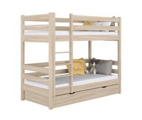 litera de roble con cajon n01 roble blanqueado