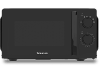 microondas con grill - taurus ready verii 700 w 900 w grill 9 niveles de potencia 20l temporizador 30 min puerta cristal black