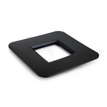 Basse Para Mesa Cuadrada Mondum Mediterráneo 80x80 Cm Negra