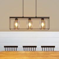 lampara colgante vintage para comedor 3 lamparas colgantes de cristal e27 para cocina zmh