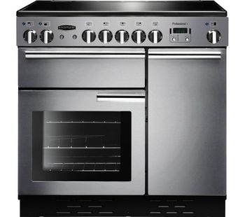 RANGEMASTER Professional 90 Electric Ceramic Range Cooker - Stainless Steel & Chrome, Stainless Steel