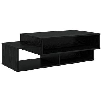 Mesa De Café | Mesa De Centro Roble Negro 105 X 50 X 32,5 Cm