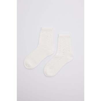 Ysabel Mora Calcetines Calcetines calados infantil algodón blanco para niña