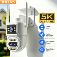 camara ip jooan 5k con wi-fi para exteriores doble pantalla zoom optico de 10x deteccion de movimiento camara de seguridad ptz videovigilancia cctv