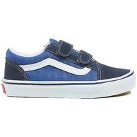 vans deportivas moda kids old skool v - navytrue white para nino