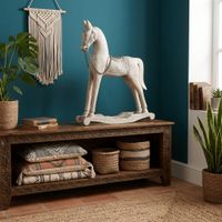 figura de caballo de mango natural 38x10x47 cm
