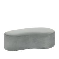 banco de terciopelo gris
