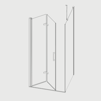 frontal de ducha  puerta plegable nardi 80 cm lateral fijo  derecha 665 - 69 cm