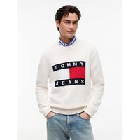 tommy jeans jersey tjm reg flag sweater para hombre