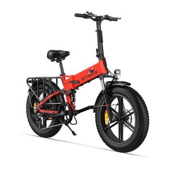 Bicicleta Eléctrica Plegable Engwe Engine X Con Batería Extraíble De 48 V Y 13 Ah,rojo