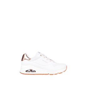 Zapatillas Skechers Uno - Shimmer Away Mujer Blanco