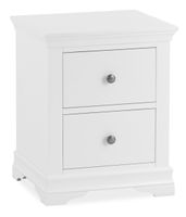 brooklyn white large bedside table