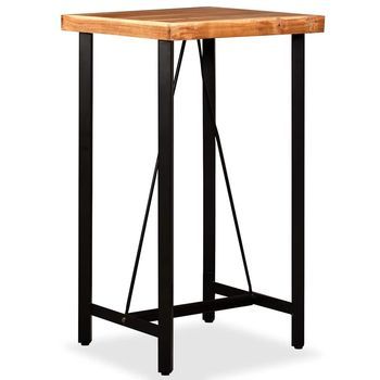 Mesa De Bar | Mesa De Bistró De Madera Maciza De Acacia 60x60x107 Cm Cfw545010