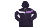 sudadera de carreras con capucha y cremallera azul marino para mujer kenny