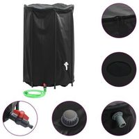 deposito de agua plegable con grifo pvc 1000 l vidaxl