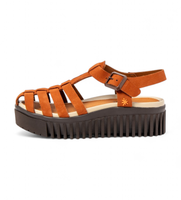 art para mujer 1157531gm0030mu sandalias de piel 1575 brighton marron 39 3 a 5cm hebilla casual