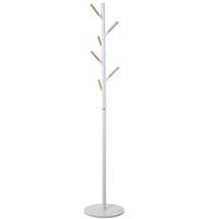 perchero blanco y natural