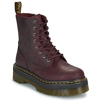 Dr. Martens Botines JADON EMBOSS FLORAL CHERRY RED CRAZY HORSE FLORAL EMBOSS para mujer