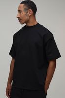 camiseta oversize premium super gruesa negro