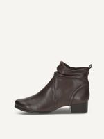 caprice bootie brown made of leather with block heel size 375