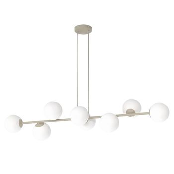 Lámpara colgante odra moca opal (8 luces)