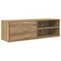 mueble de tv madera de ingenieria roble artesanal 120x34x37 cm vidaxl