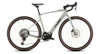 Cube nuroad hybrid c 62 race 400x bicicleta electrica de gravel shimano grx 12s 400 wh 700 mm verde reed beige 2026