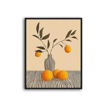 Cuadro de madera negro, impresión digital en papel, 52x42x3cm