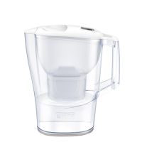 brita aluna pack jarra de agua con filtro 24l  1 filtro blanco