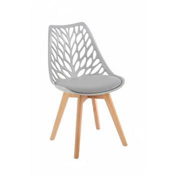 Pack 6 Sillas Viva De Polipropileno 82*53*53 Cm - Gris Claro