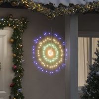 luces de navidad  decoraciones de navidad de estrellas 8 uds 140 led de colores 17 cm cfw480061