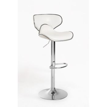 Pack 4 Taburetes Lester De Polipiel 105*45*36 Cm - Blanco