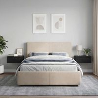 mesita de noche de pared 2 uds - mueble de dormitorio - madera de ingenieria - negro 49x345x20cm
