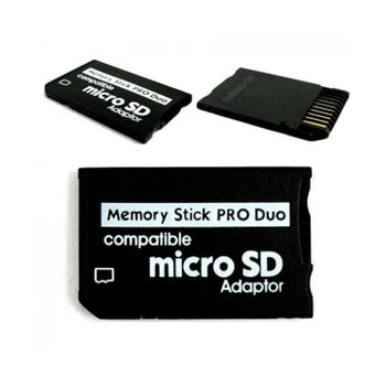 ADAPTADOR MEMORY STICK PRO DUO MS PARA PSP MICRO SD TARJETA ADAPTOR CONVERTIDOR
