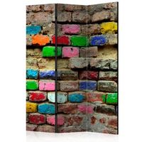 biombo - colourful bricks 135x172 cm