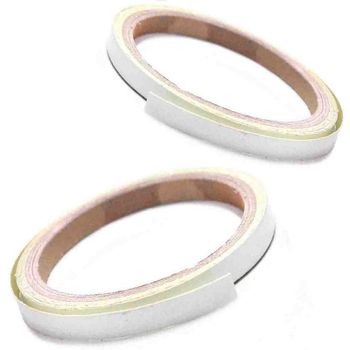 Adhesivo de rueda blanco 7mm 6mt
