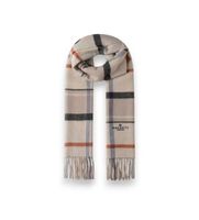hackett london para hombre hm0400110 bufanda plaid logo beige osfa casual lana clasico