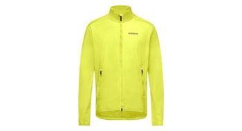 Chaqueta cortaviento gore wear concurve amarillo fluo para hombre