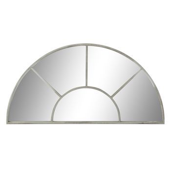 Espejo Metal 122x2,5x62 Ventana Envejecido Gris