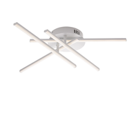 lampara de techo mikado en metal y aluminio lacado en blanco con led integrado 10 o65 bl276-pbc