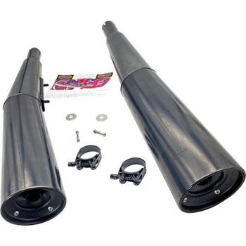 Silenciador de escape Kawasaki GPZ 1100 Marving Master negro par