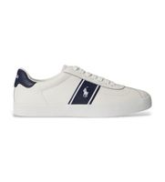 polo ralph lauren para hombre 816p07630003 zapatillas de piel court vulcanizada blanco 46 plano cordones casual