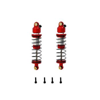 2 piezas de amortiguadores de aceite metálicos mejorados delanteros y traseros para Wltoys 244016 LOSI Micro-B 1/24 coch