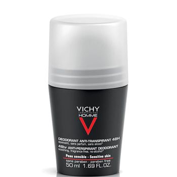 Desodorante roll-on para pieles sensibles de Vichy Homme, 50 ml